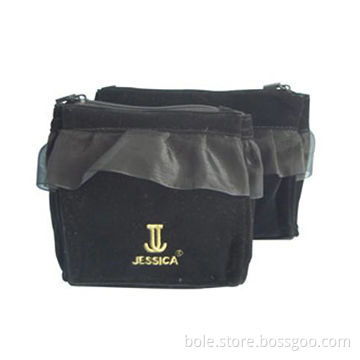 Velvet Cosmetic Bag with Organza Decoration, OEM and ODM Orders are Welcome